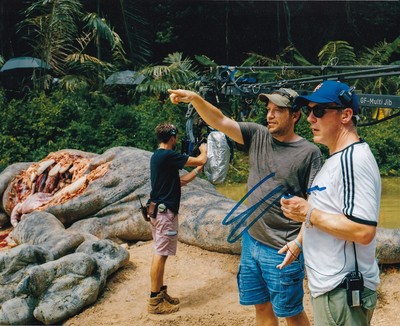 GARETH EDWARDS signed Autogramm 20x25cm JURASSIC WORLD in Person autograph COA