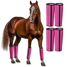 Fly Boots for Horses Set of 4 Breathable Textilene Mesh Horse Fly Boots with ...