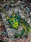 aceo PRINT dragon fantasy mythology Drawing OOAK 1/1 Signed  — photo 3