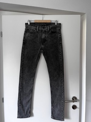 Levi's 510 Skinny Jeans Mens W30 L32 Grey Wash Denim Pants Stretch
