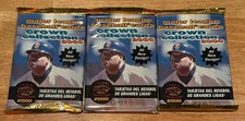2000 Pacific Crown Collection Baseball Factory Sealed Pack (x3)