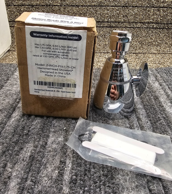#ad HammerHead 2 INCH FIX 1.75 CH Solid Metal 2quot; High Pressure Shower Heads Chrome $20.99