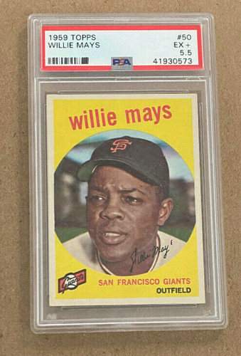 1959 Topps #50 Willie Mays PSA 5.5 Giants Hof'er $529.99