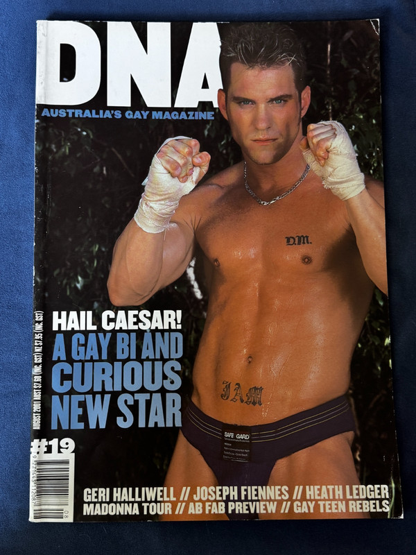 EARLY  DNA Magazine #19 08/2001 GAY INTEREST Caesar Geri Hallowell  Heath Ledger