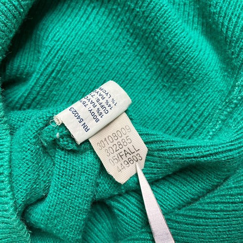 Vintage Y2K Gap Sweater Womens Small Green Scoop Neck Capsule Preppy Classic - Picture 6 of 16
