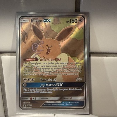 2019 Pokémon Sun & Moon Promo SM233 Eevee GX Holo Full Art Light Play LP