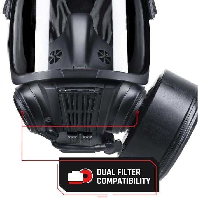 $150 off MSRP Parcel cs-101 Full-Face Class 3! Respirator - w/ N-B-O Filter Can