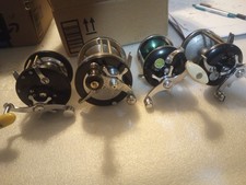 Lot Of 4 Surf Trolling Reels Penn,Ocean City,Pfluger 