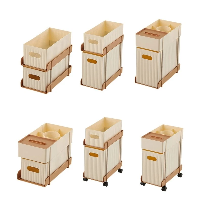 Metal Utility Cart Storage Trolley for Books Snacks Magazines Kitchen Organizer