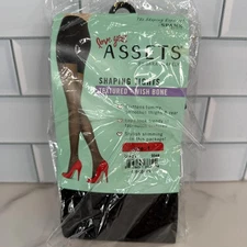 Spanx Assets Shaping Leggings Womens Size 1 Black Textured Wish Bone Hosiery
