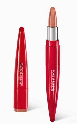 MAKE UP FOR EVER Rouge Artist Shine On Lip Color No. 130 Jubilant Caramel NWOB