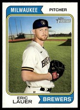 2023 Topps Heritage Eric Lauer Milwaukee Brewers #301