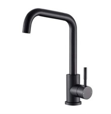 Reginox Nera MB Black Kitchen Tap Modern Matte Black Swivel Mixer Faucet, NIB