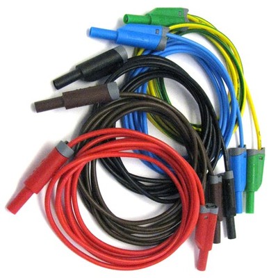 HT-Instruments KIT TLS-5 Messleitungssatz, farbig, 5 x 2m, beidseitig mit stapel
