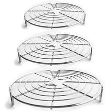 Round Cooling Racks for Cooking & Baking, Stainless Steel Steamer Rack, Canni...