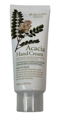3W Clinic Acacia Moisturizing Hand Cream 3.38 oz Full Size New & Sealed!