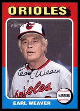 2024 Topps Heritage Earl Weaver Orioles #153 5 Card Lot