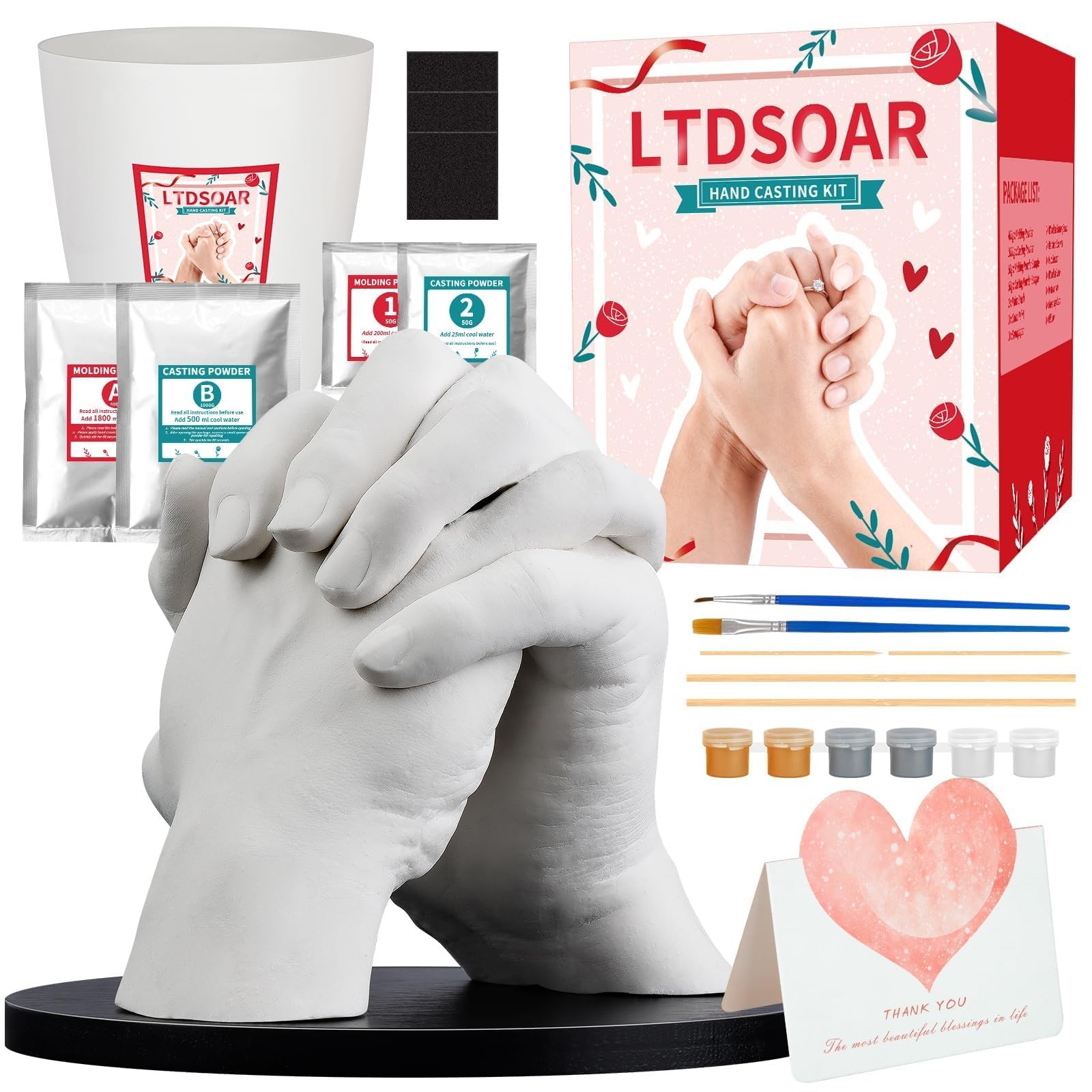 Couples Hand Casting Kit DIY Hand Mold Keepsake Wedding Gift