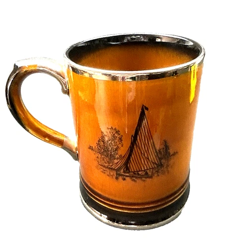 Royal Bradwell Arthur Wood Sports Series Tankard / Stein Sailing Motif Vintage