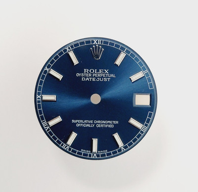 Genuine Factory Rolex Dial Blue Luminous Index 31mm Datejust 68274, 178274