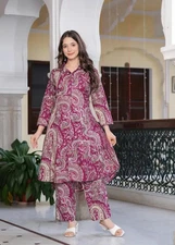 Pakistani Party Wear Ethnic Kurti Pant Set Indian Bollywood Women's Kurta Set
