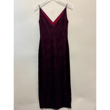 VTG Tahari 100% Silk 90s Y2K Dark Whimsygoth Animal Print Maxi Dress Sz 6