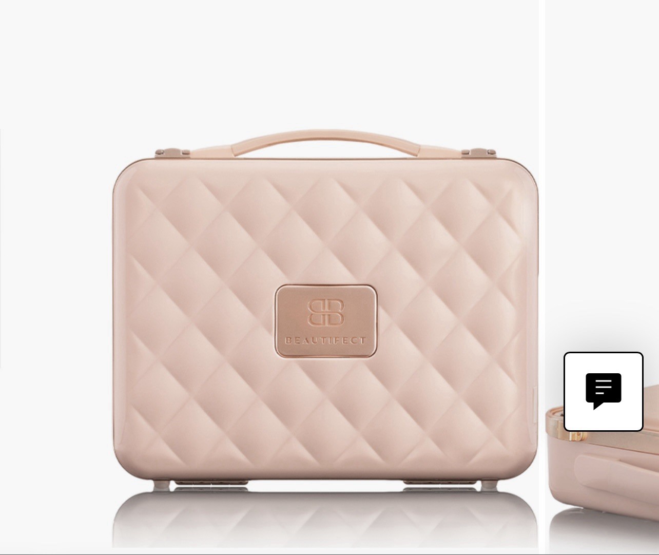 Glo Tech Beauty Case with LED Mirror Pink New in Box