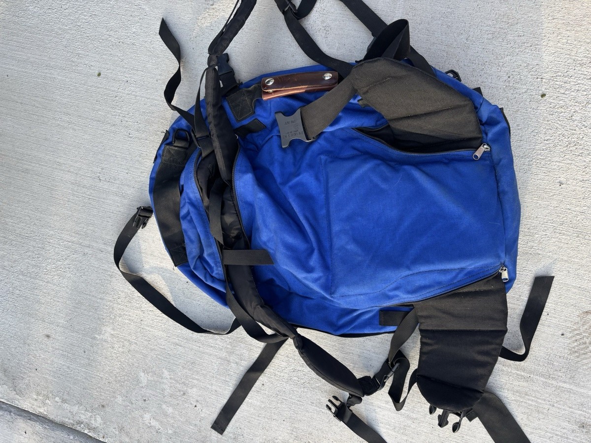 1990s Mei USA Hiking Backpack Large Duffel Travel Bag - Low Back 