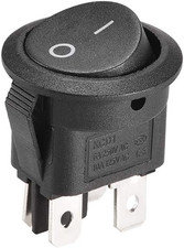 DPST Boat Rocker Switch round Toggle Switch for Boat Marine 4Pins ON/OFF AC250V/