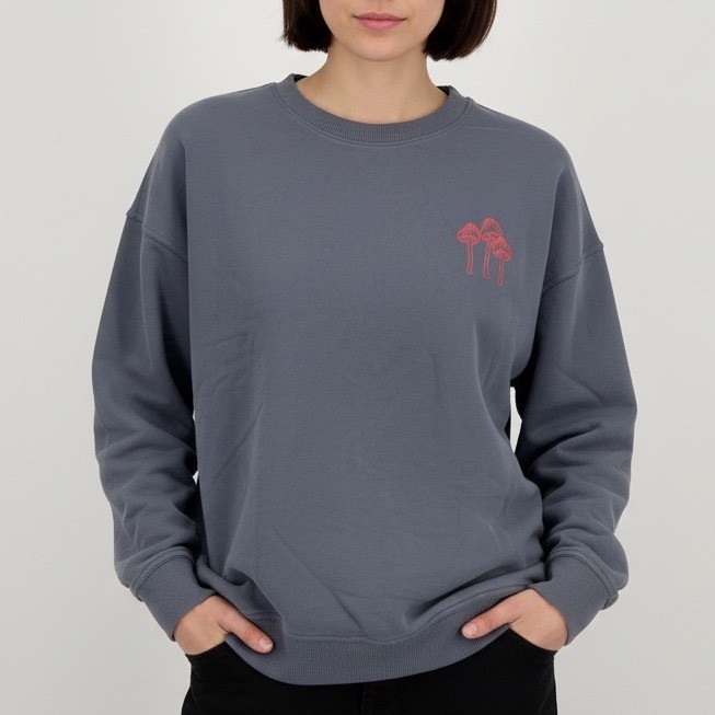 Outdoor Voices Organic Cotton Mushroom Graphic Sweatshirt Size L