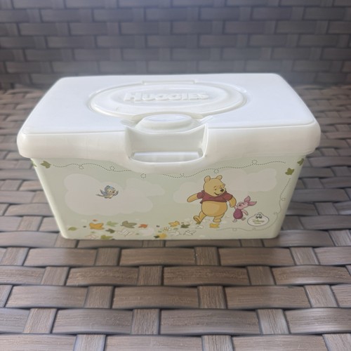 Huggies Winnie the Pooh Baby Empty Pop Up Wipes Tub Disney Baby Refillable Case