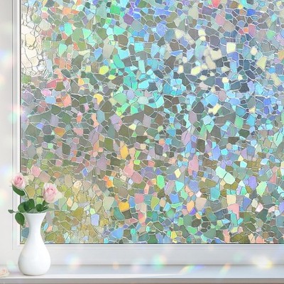 Pelicula De Privacidad Para Ventanas, Cubierta De Vidrio De Vinilo 17.5'' x 78.7''