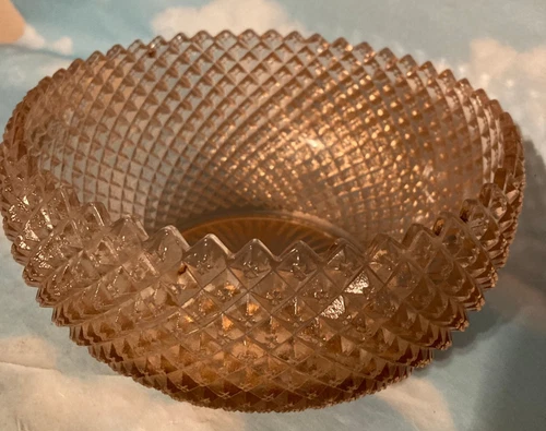 Vintage 1930’s Anchor Hocking Miss America Pink Depression Glass Bowl-GOOD, USED