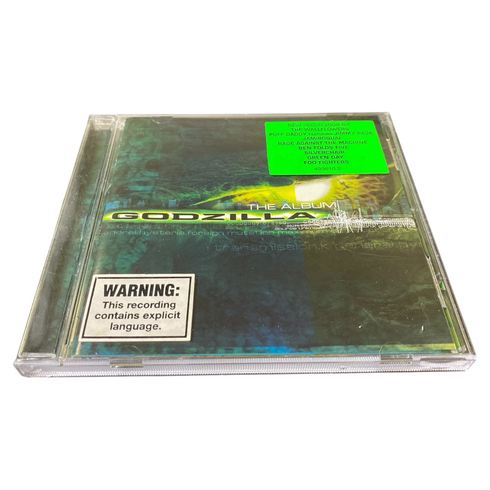 Godzilla CD Album Soundtrack Rage Against The Machine Green Day Fuel 1998 - Image 4 of 4