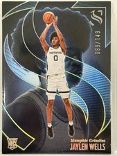 JAYLEN WELLS 2024-25 PANINI SILHOUETTE ROOKIE HOLO SILVER RC /149