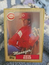 1987 Topps Pete Rose #393 Reds Manager Baseball Card