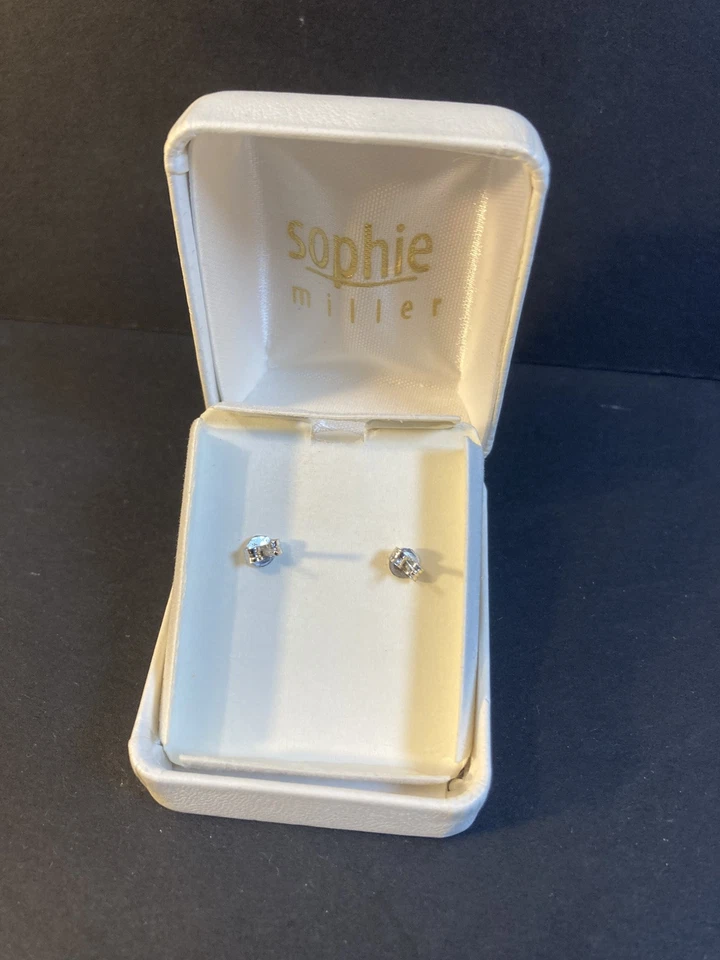 Pendientes lágrima Sophie Miller plata esterlina circonita cúbica imitación citrino Foto 3 de 4