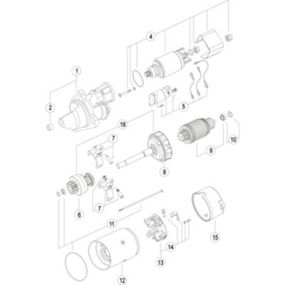 Starter MAHLE MS 66 Startanlage