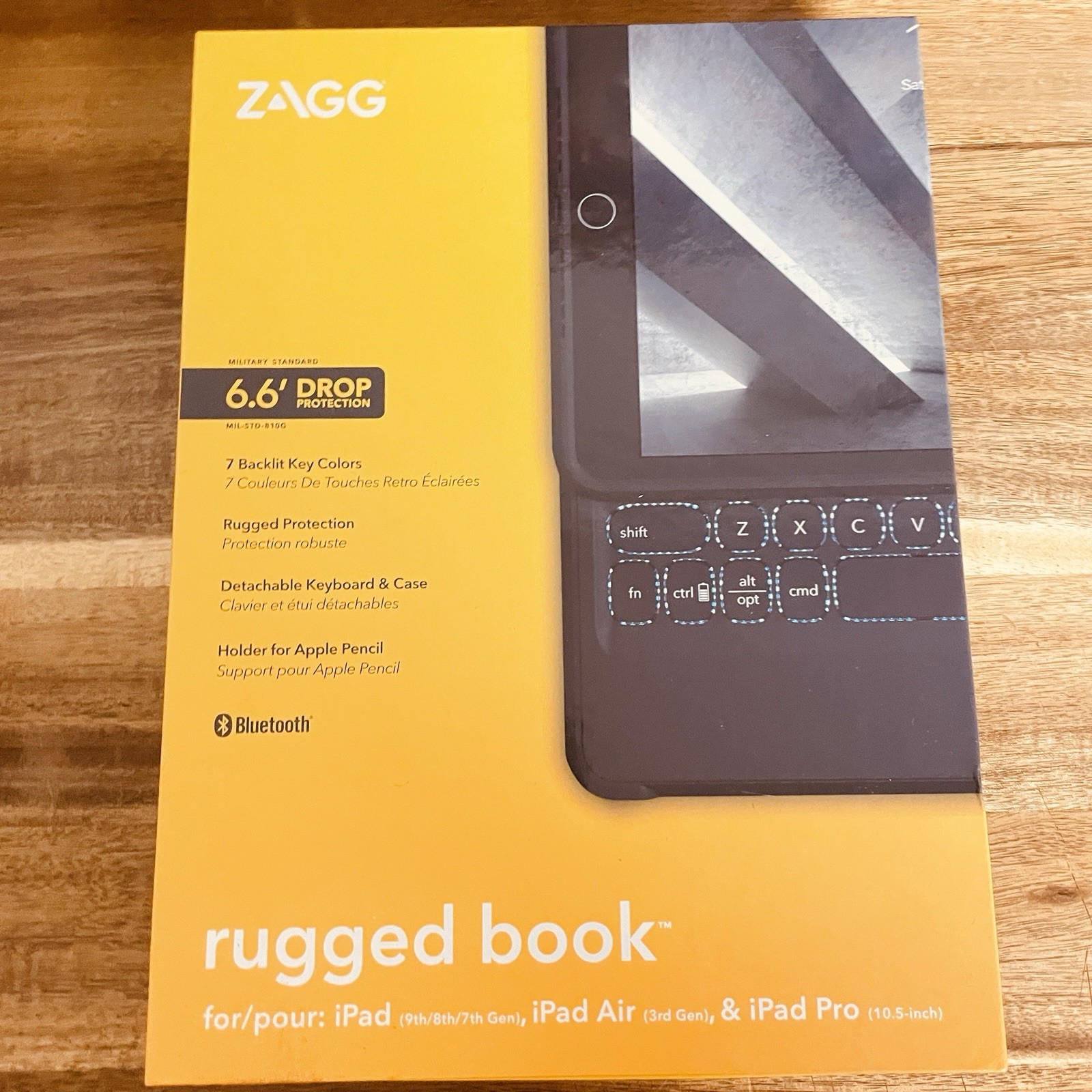 ZAGG Rugged Book iPad Case w/ Detachable Magnetic-Hinged Keyboard for iPad