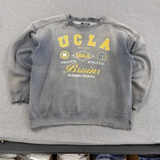 Vintage 90s UCLA Bruins Sweatshirt Mens XL Gray Sun Faded College Distressed