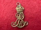 PRE WW1 (1902-1910) Original British Military EDWARDIAN ROYAL CYPHER Badge