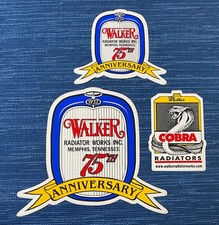 3 Walker Radiator Works Stickers Cobra 75th Memphis Tennessee Toolbox Hot Rod