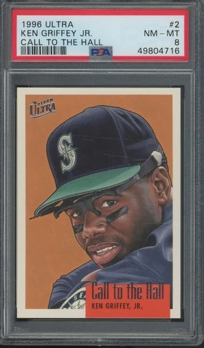 1996 Fleer Ultra Call To The Hall #2 Ken Griffey Jr NM MT PSA 8