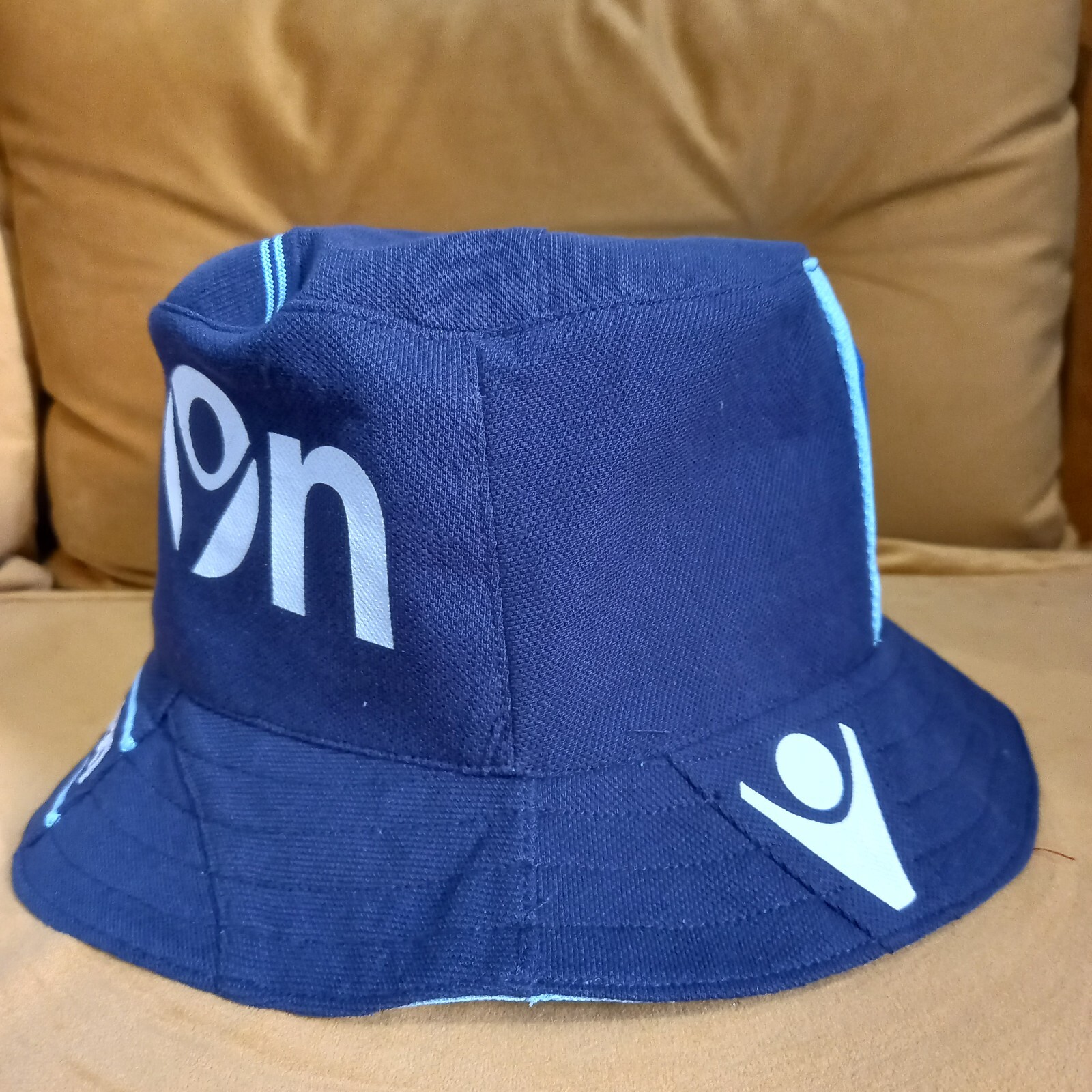 LEEDS UNITED Football Team Bucket Hat from Upcycled Macron Polo Shirt