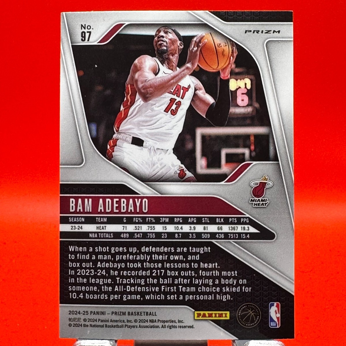 2024-25 Panini Prizm - Bam Adebayo #97 Pink Ice Prizm | eBay