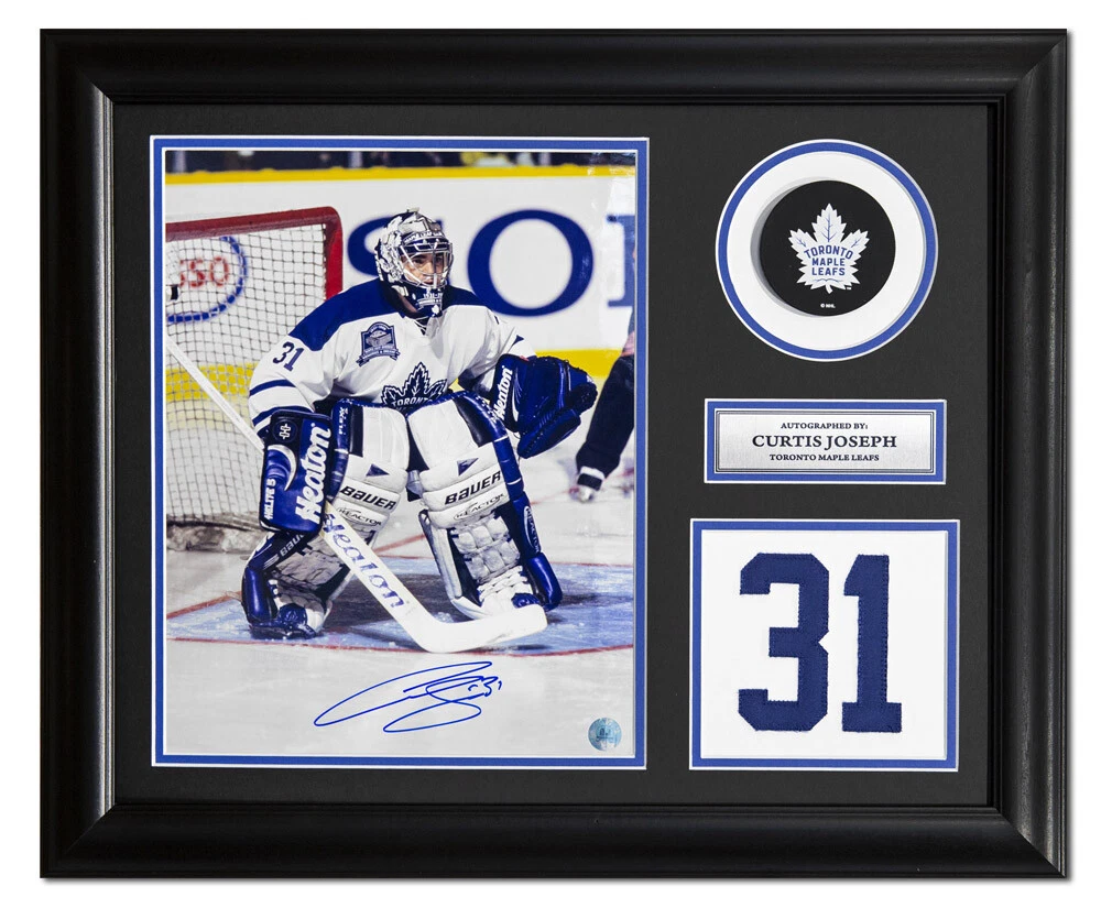 Curtis Joseph Toronto Maple Leafs Signed Jersey Hockey Collector Frame