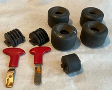 Mixed Lot: Heelys Replacement Wheel Model Fats S (US1-6),  Red Wrench, Heel Plug