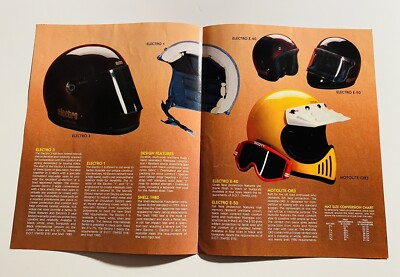 1976 Electro helmets original brochure vintage motorcycle | eBay