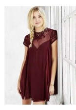 Urban Outfitters Kimchi Blue Lily Embellished Trapeze Dress M 8 Women's NW 40599