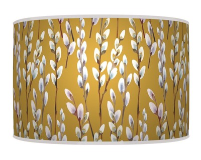 mustard floor lamp shade